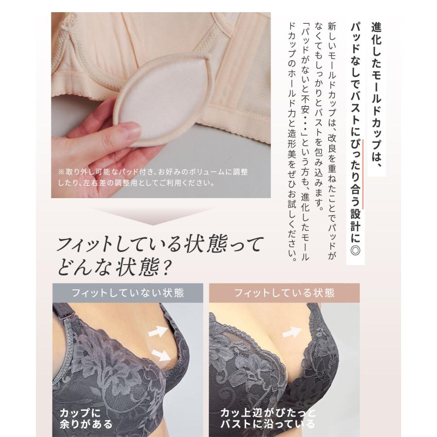 【半額】ブラジャー 補正下着 ナイトブラ リフトアップロータスフラワー 昼夜兼用 大きいサイズ 下着 ラディアンヌ |  | 06