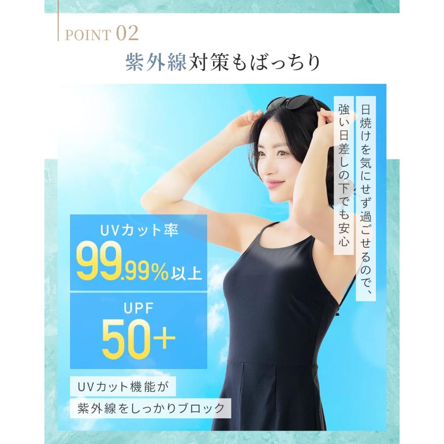 20%OFF】オールインワン水着 レディース 体型カバー 大きいサイズ UV