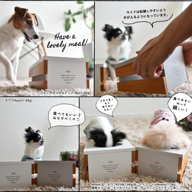 【目玉SALE】犬 猫 ラディカ フードボウル 皿 食器 天然木 シングルフードボウル&ウッドテーブル メール便不可｜radica｜09