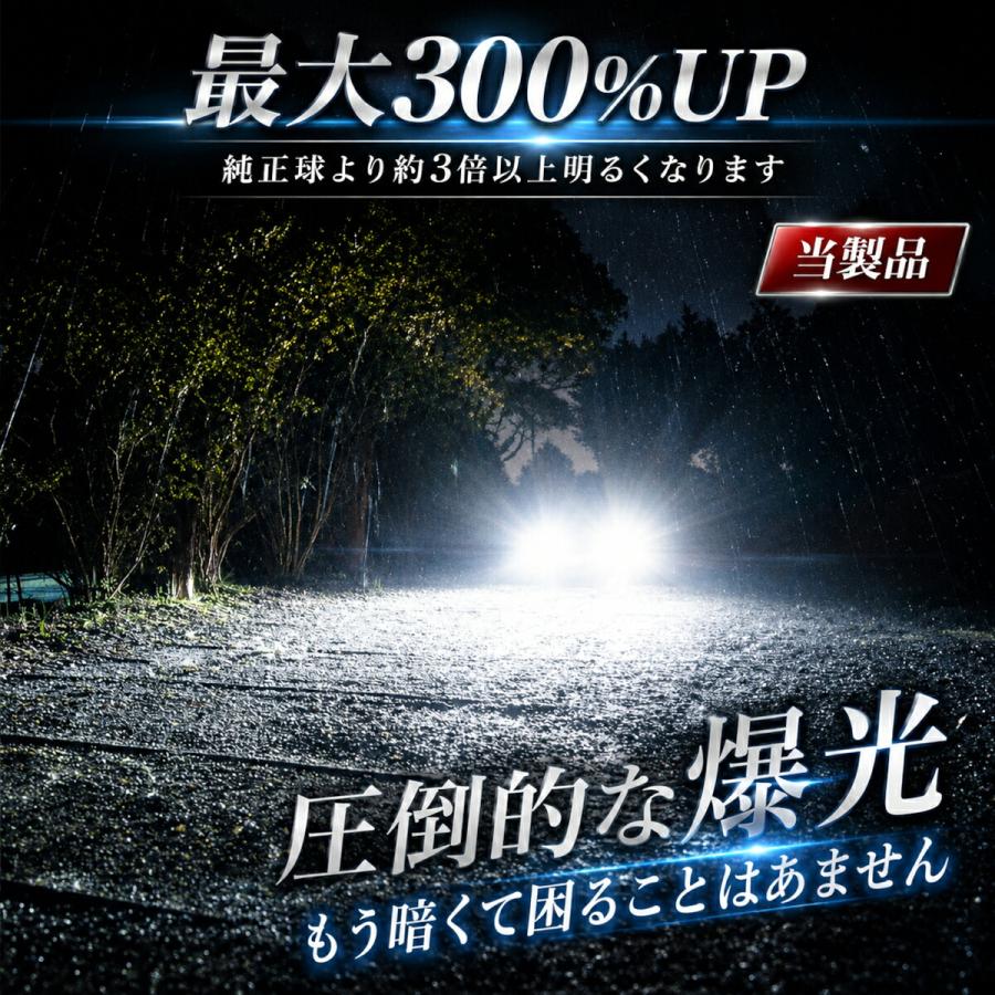 エスティマ 50系 LED ヘッドライト D4S D4R 爆光 完全 ポン付け LED化