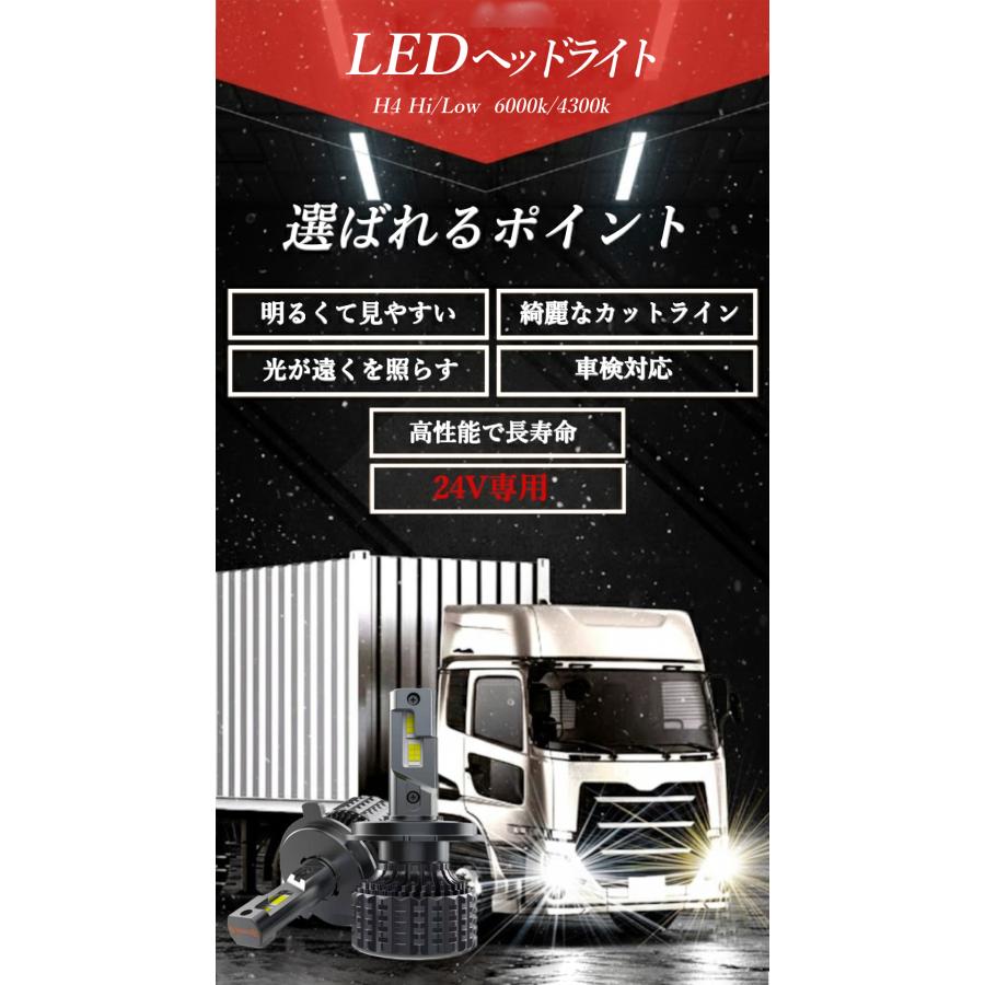 Radies SK 24V LED H4 ヘッドライト エルフ ダイナ デュトロ