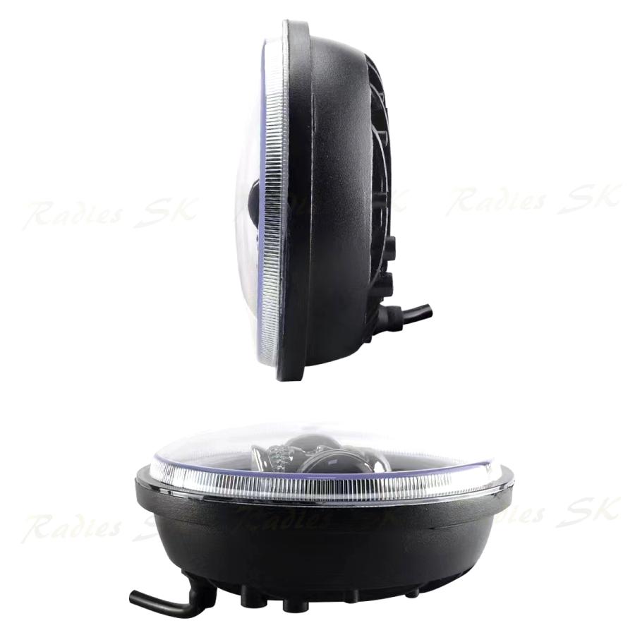 7インチ H4 LED ヘッドライト ドクロ ジムニー ジープ ハーレー 7インチ H4 LED ヘッドライト ドクロ ジムニー ジープ ハーレー