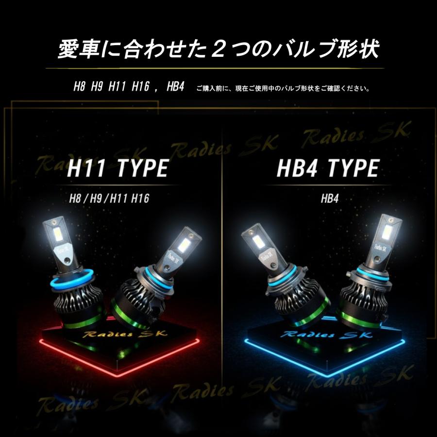 Radies SK プリウス 30系 前期 後期 ZVW30 LED フォグランプ 2色