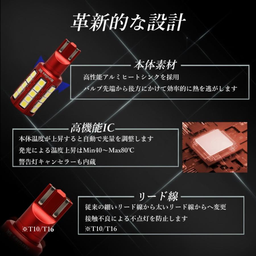 ハイエース LED バックランプ 200系 1型 2型 3型 4型 5型 6型 7型 T16 バックランプ LED 爆光 車検対応 1年保証 赤い新星 Radies SK RSKライティング | Radies SK | 11