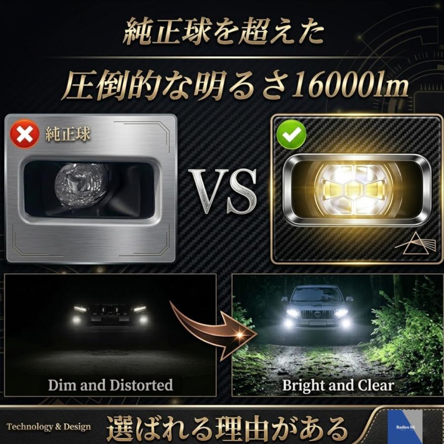 Radies SK L1B LED 2色切り替え トヨタ 純正 フォグランプ 交換用 LED
