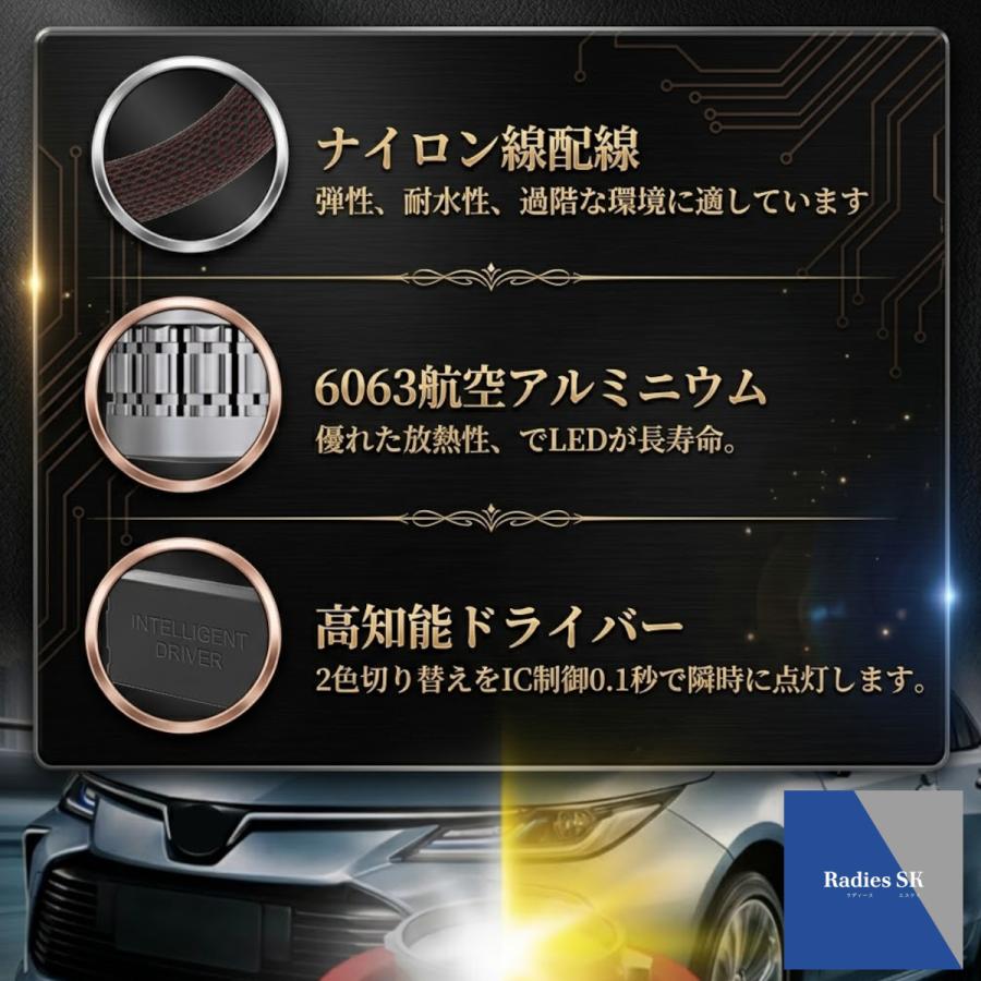Radies SK L1B LED 2色切り替え トヨタ 純正 フォグランプ 交換用 LED