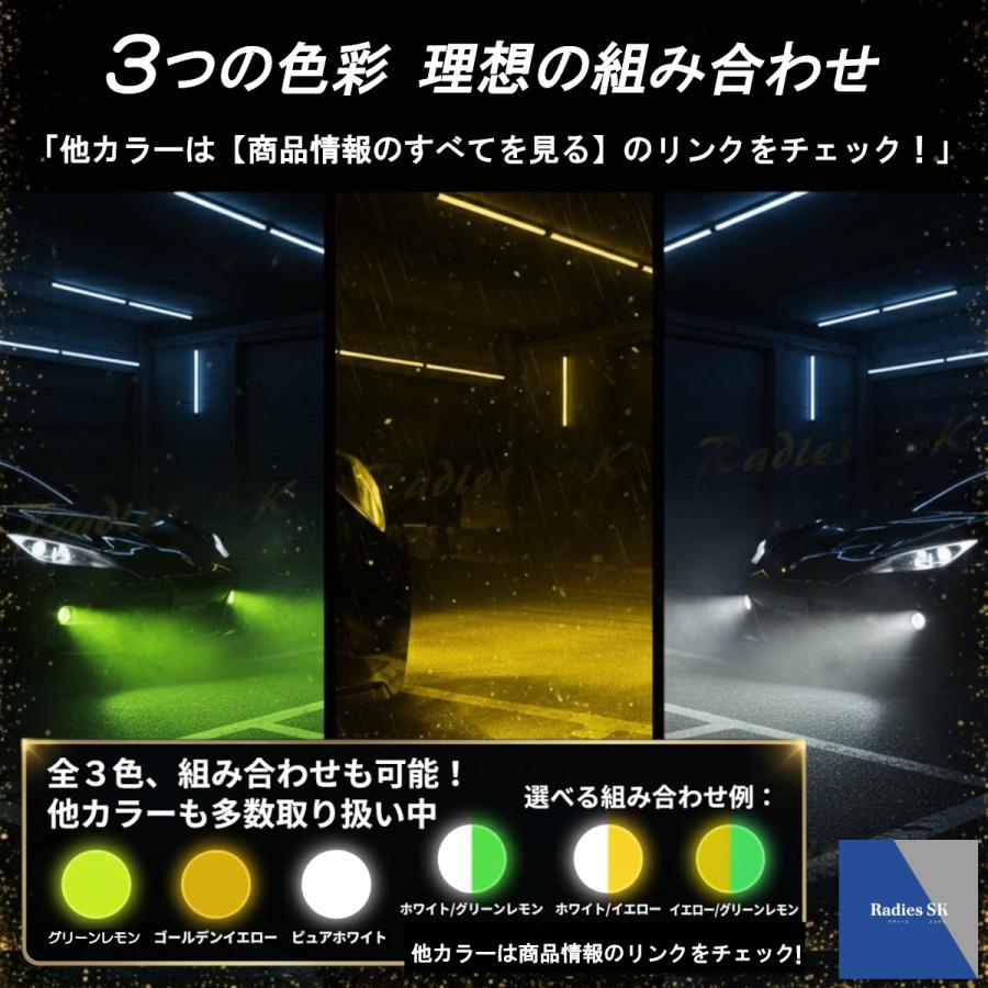 ランジロン　クリアカラー　(beams限定) Radies SK ホワイト グリーンレモン 2色切り替え LED ジムニー JB64