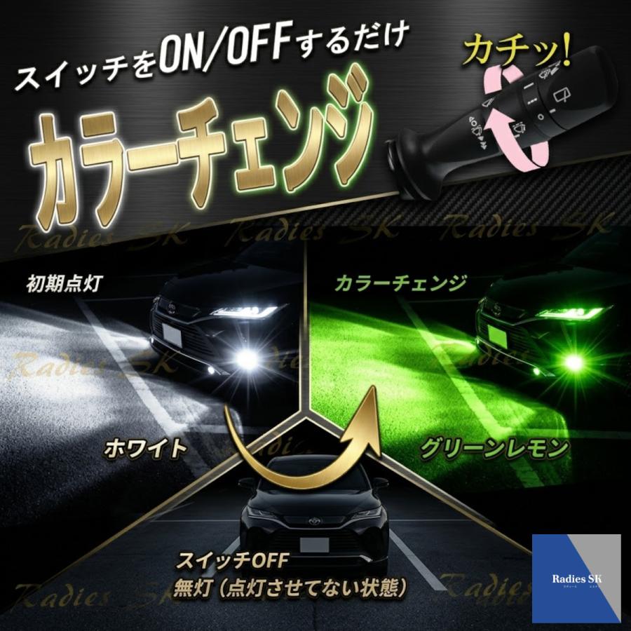Radies SK ホワイト グリーンレモン 2色切り替え LED ジムニー JB64