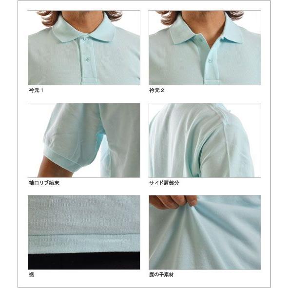 ポロシャツ 無地 半袖 タッチアンドゴー 6.0オンス やや厚手 鹿の子