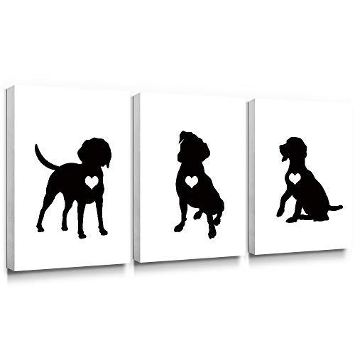 即納最大半額 Sumgar 白黒壁アート 寝室 3点 モダンキャンバス絵画 アニマルプリント 犬の絵 バスルーム アートワーク セット 保育園 子犬 恋人 ペットギ Ys Razio Wave Yahoo 店 通販 Yahoo ショッピング 最安値に挑戦 Www Lequotidien Mr