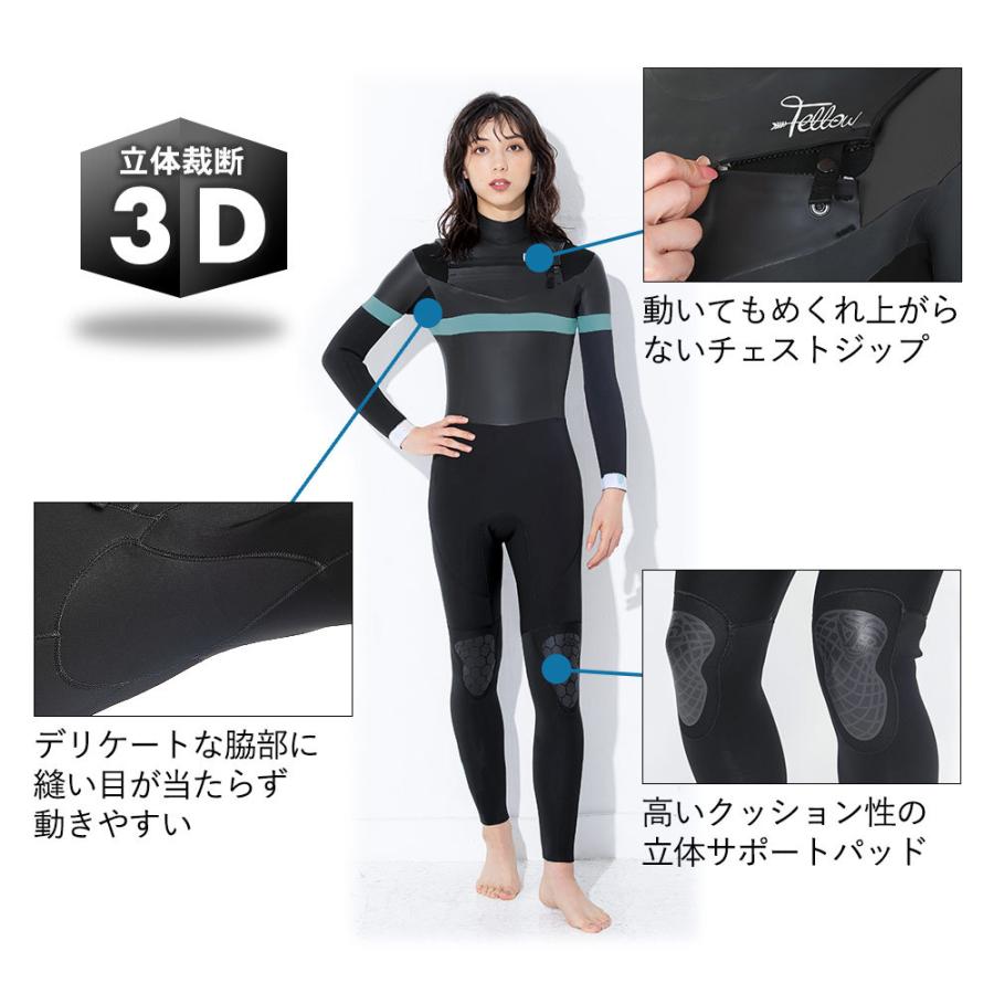 「専用」フロントチェストジップ3㎜　フルスーツ　レディース ZCCO ウェットスーツ レディース 3/2 フルスーツ チェストジップ