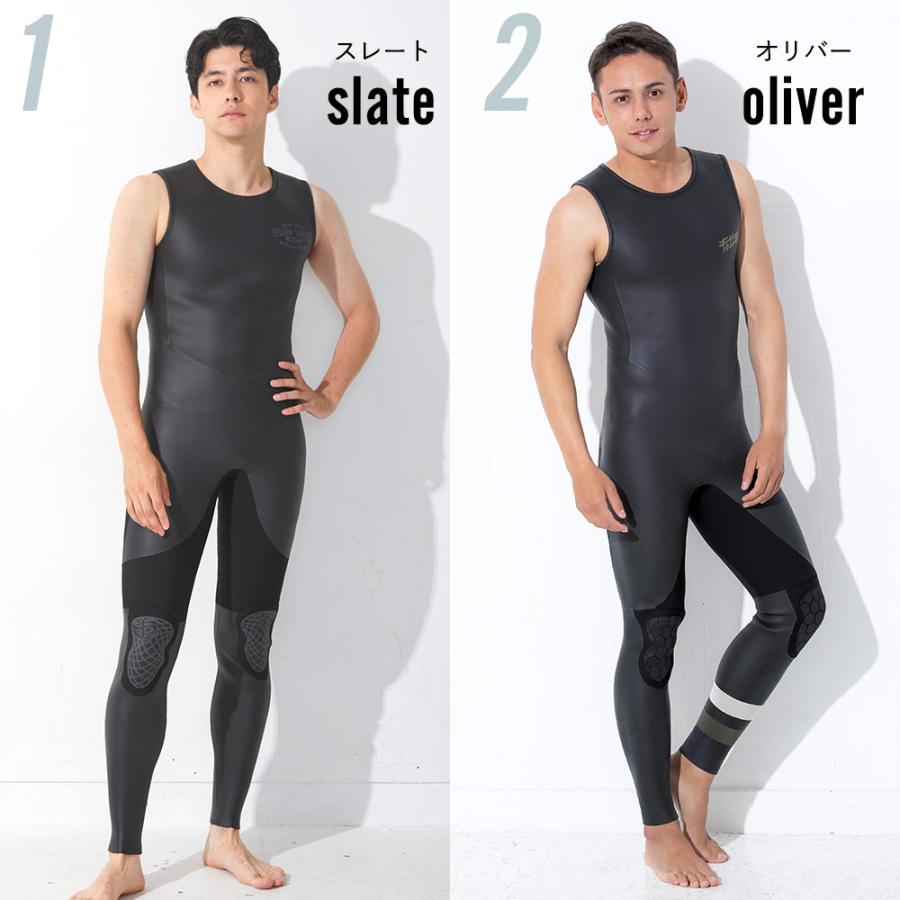 サーフィン・ボディボード FELLOW SKIN LONG-JOHN M Slate FELLOW 【7/15はP5倍】FELLOW ウェットスーツ ロングジョン バック