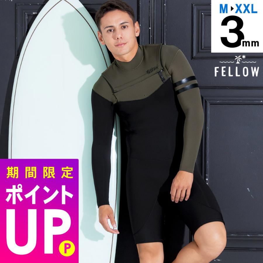 FELLOW 【10/5はP5倍】FELLOW ウェットスーツ メンズ 3mm ロング