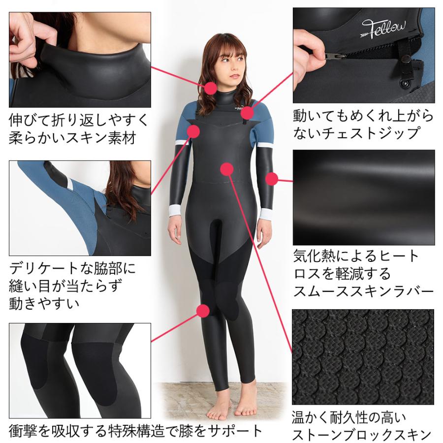 FELLOW 【目玉商品】FELLOW セミドライ ウェットスーツ レディース 5