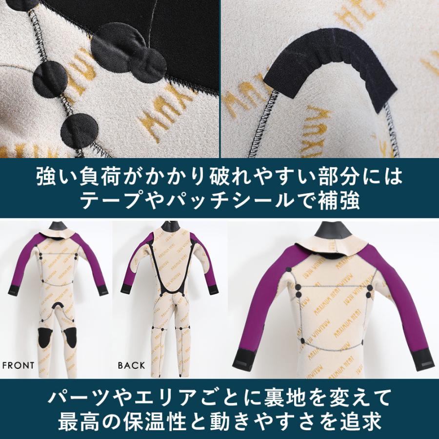 FELLOW セミドライ ウェットスーツ キッズ 5×3mm バックジップ