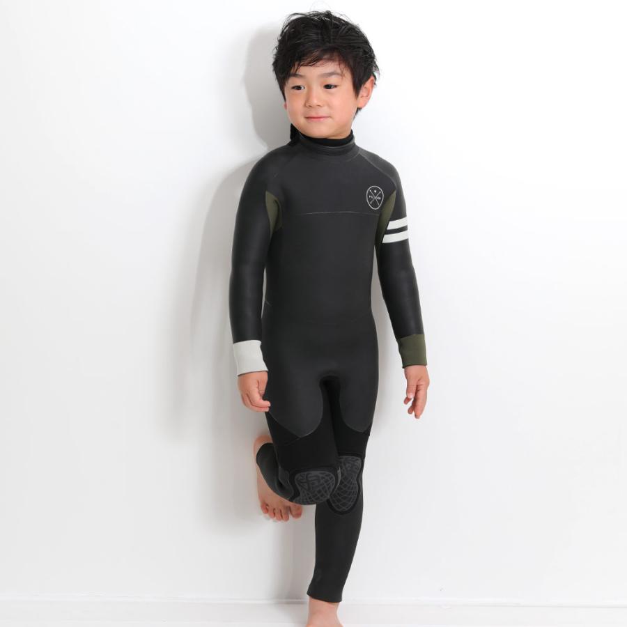 FELLOW セミドライ ウェットスーツ キッズ 5×3mm バックジップ