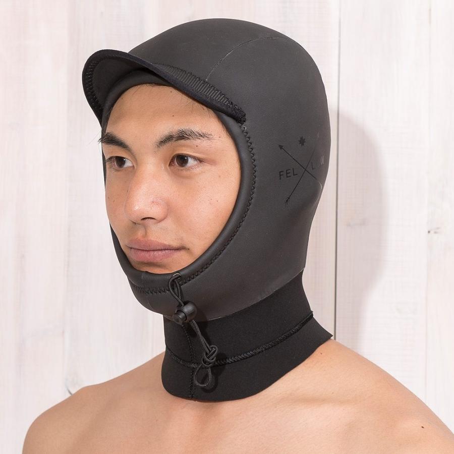 FELLOW ウェット サーフキャップ あご紐タイプ 3.5mm ウェットキャップ サーフィン 保温 裏起毛 速乾 真冬用 | FELLOW | 03
