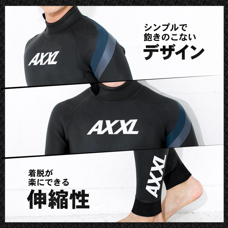 AXXL SUITS トライアスロン ウェットスーツ スキン フルスーツ メンズ アクセル ALL3mm ラバー M〜XXL｜radios-ec｜06