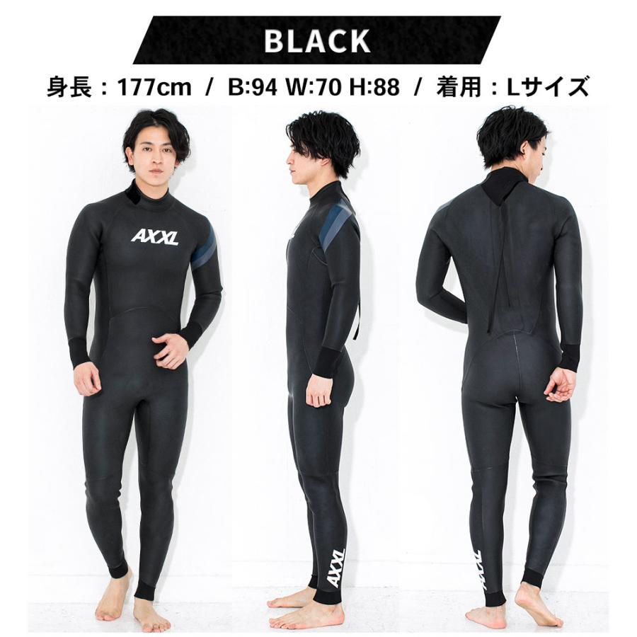 AXXL SUITS トライアスロン ウェットスーツ スキン フルスーツ メンズ アクセル ALL3mm ラバー M〜XXL｜radios-ec｜07