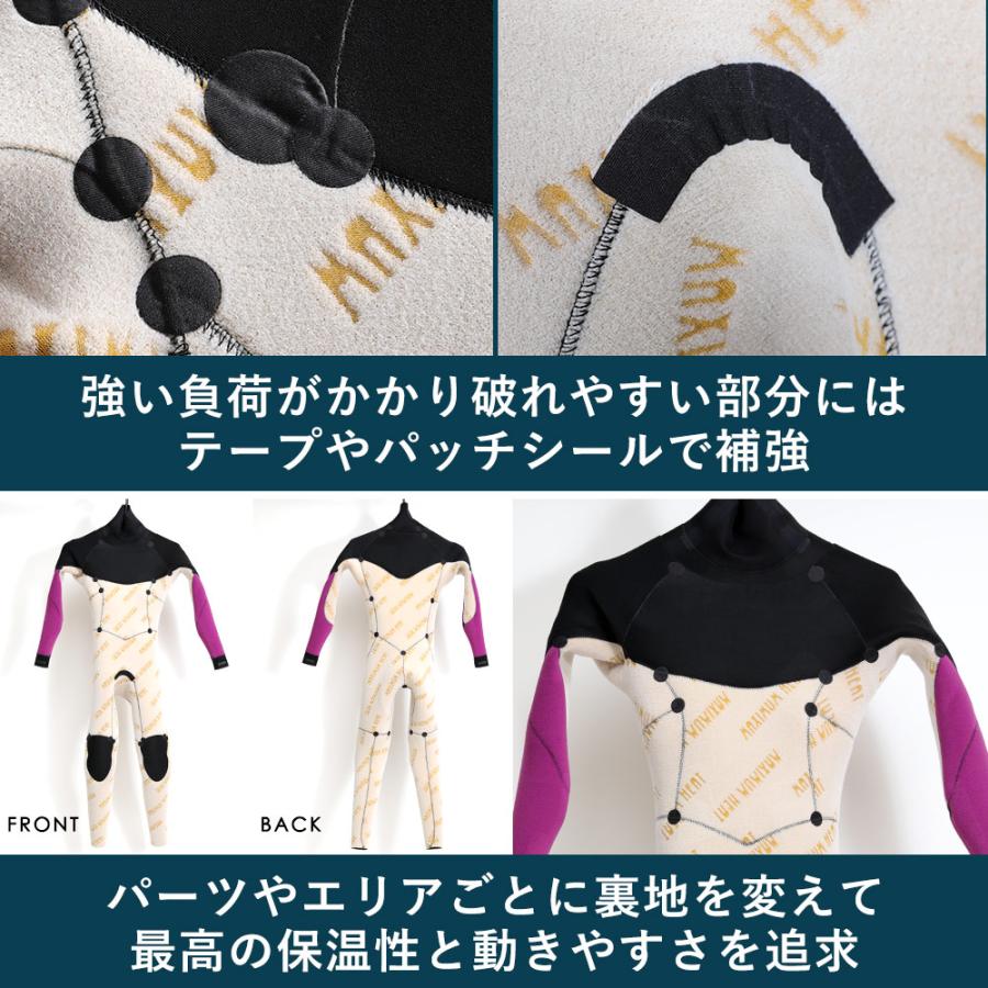 FELLOW セミドライ ウェットスーツ レディース 5×3mm ロングチェスト