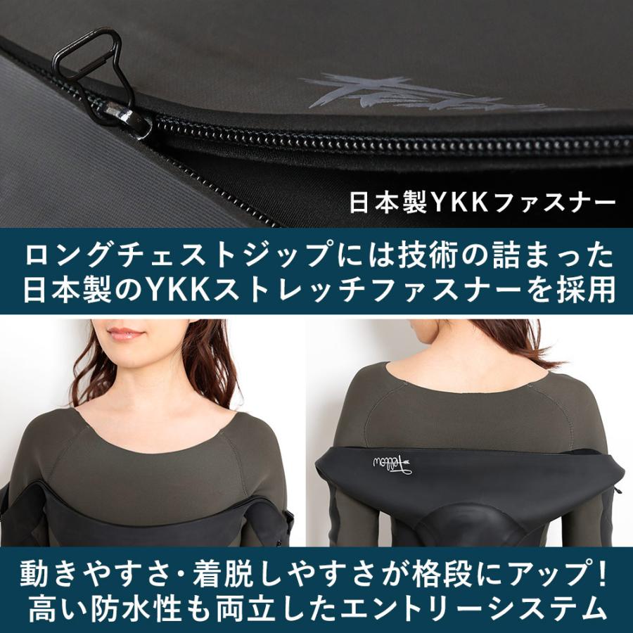 FELLOW セミドライ ウェットスーツ レディース 5×3mm ロングチェスト