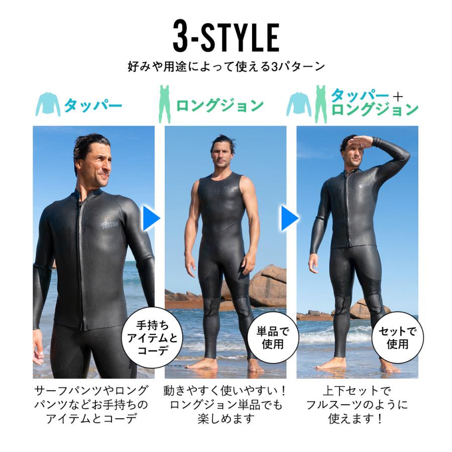 FELLOW 【最大17%お得!】FELLOW ウェットスーツ ロングジョン