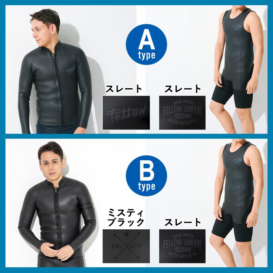 FELLOW ショートジョン 2mm ＆ タッパー 3mm セット ウェットスーツ