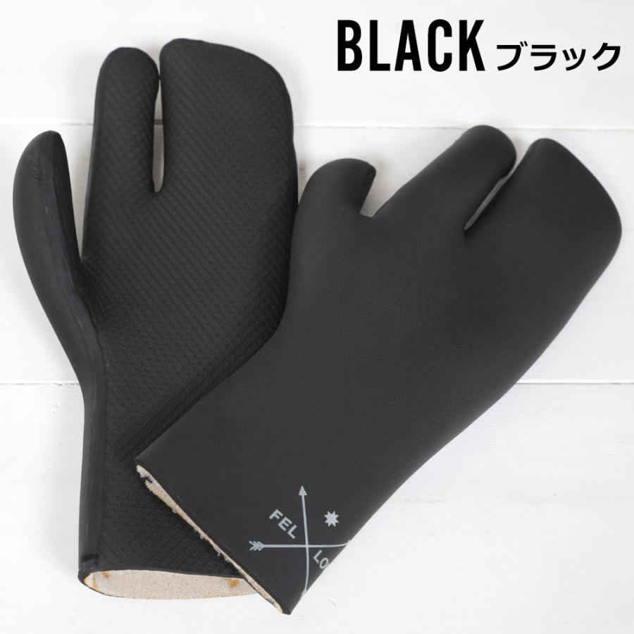 FELLOW サーフグローブ ミトン 型 3mm 保温 起毛 サーフィン ウェット