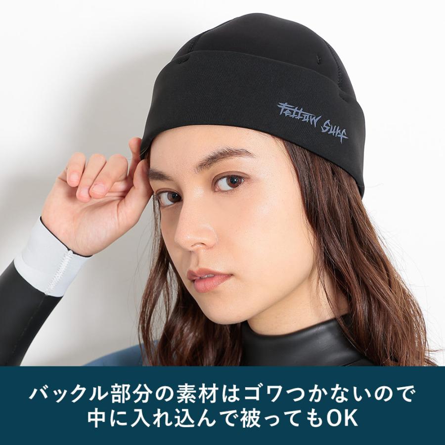 FELLOW サーフビーニー 防寒 サーフキャップ レディース 3mm 裏起毛 速