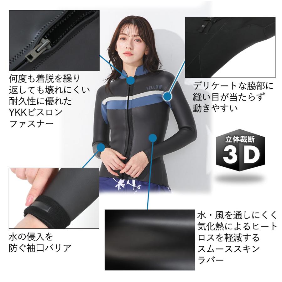 FELLOW ウェットスーツ タッパー 3mm ＆ ロングパンツ 1.5mm セット