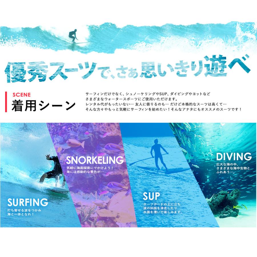 RSS SURF 【6/5〜7はP5倍】RSS SURF ウェットスーツ フルスーツ バック