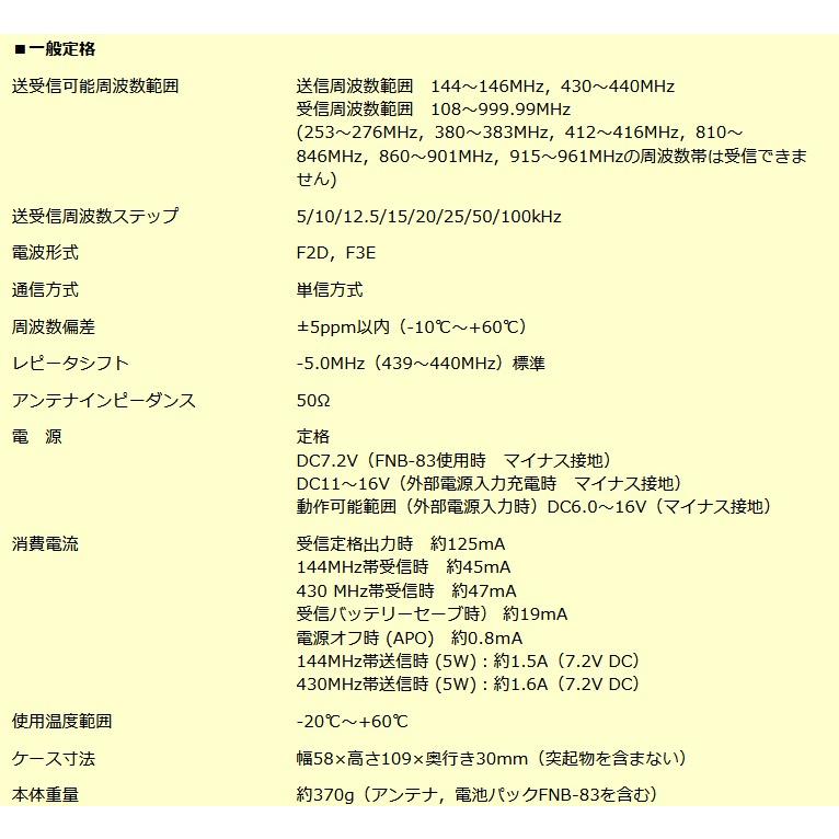 FT-60(FT60) \u0026 SSM-17A \u0026 SDD-13 YAESU 八重洲無線 スタンダード144/430MHz アマチュア無線_4