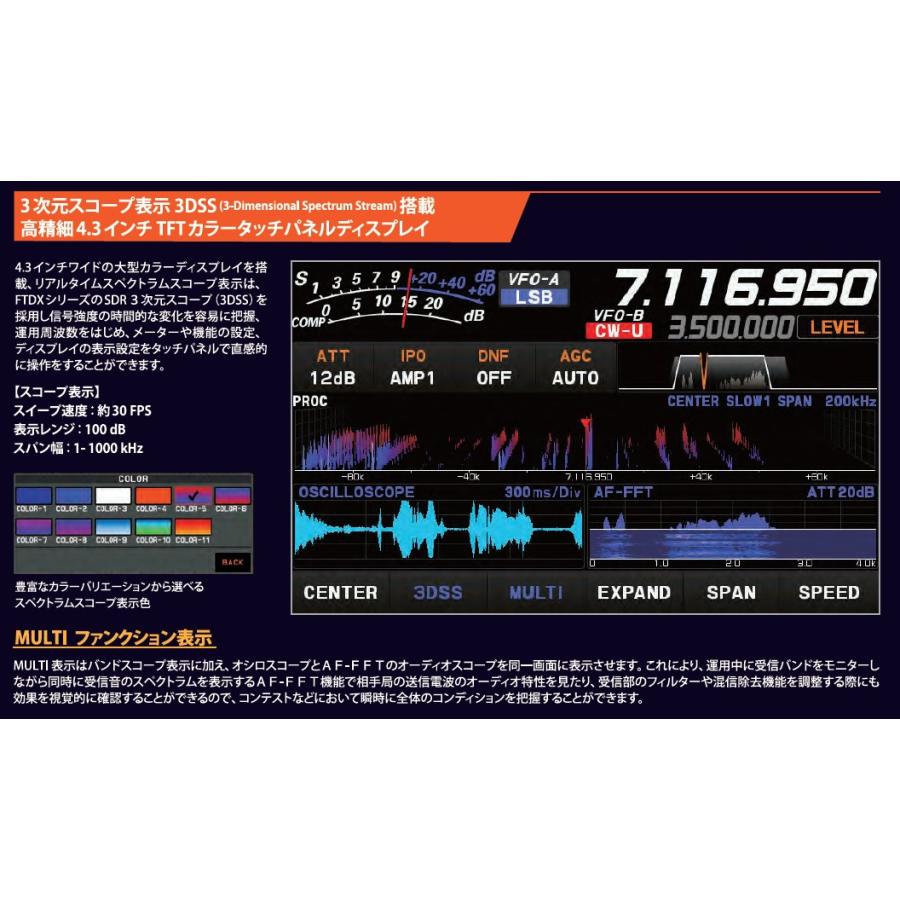 FT-710 Field(FT710 Field) & M-90D DM-330MV HF/50MHz SDR YAESU 八重洲無線 ...