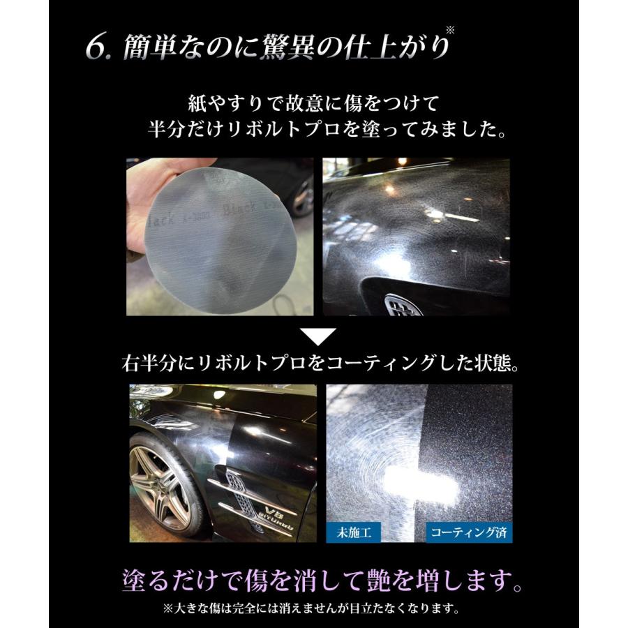 ガラスコーティング 車 ガラスコーティング剤 リボルトプロ（濃度25%）紫外線軽減・完全硬化型・送料無料｜radius-kawasaki｜06