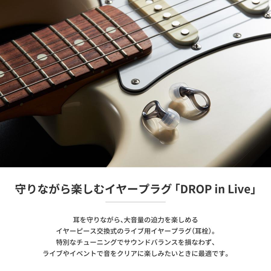 ラディウス radius EP-D20 ライブ用イヤープラグ DROP in Live 耳栓 イベント コンサート 遮音 聴覚保護 ディープマウントイヤーピース コード ケース付属 |  | 05