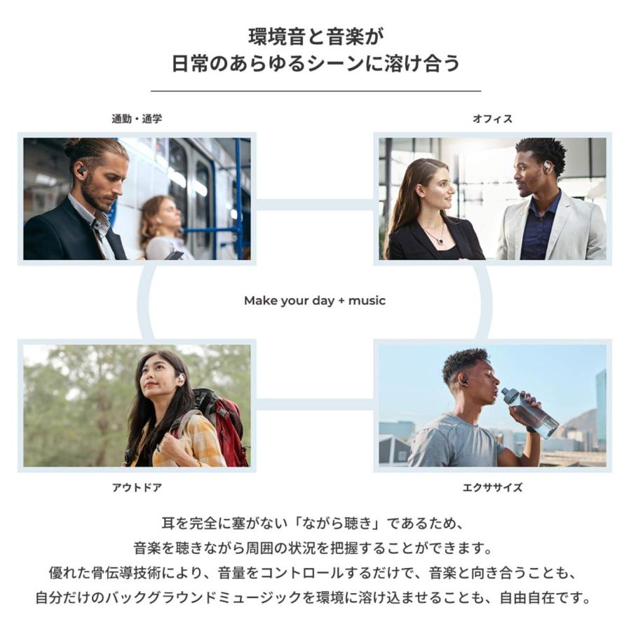 radius ラディウス HP-B100BT 完全ワイヤレス方式骨伝導イヤホン radius ラディウス HP-B100BT 完全ワイヤレス方式骨伝導イヤホン