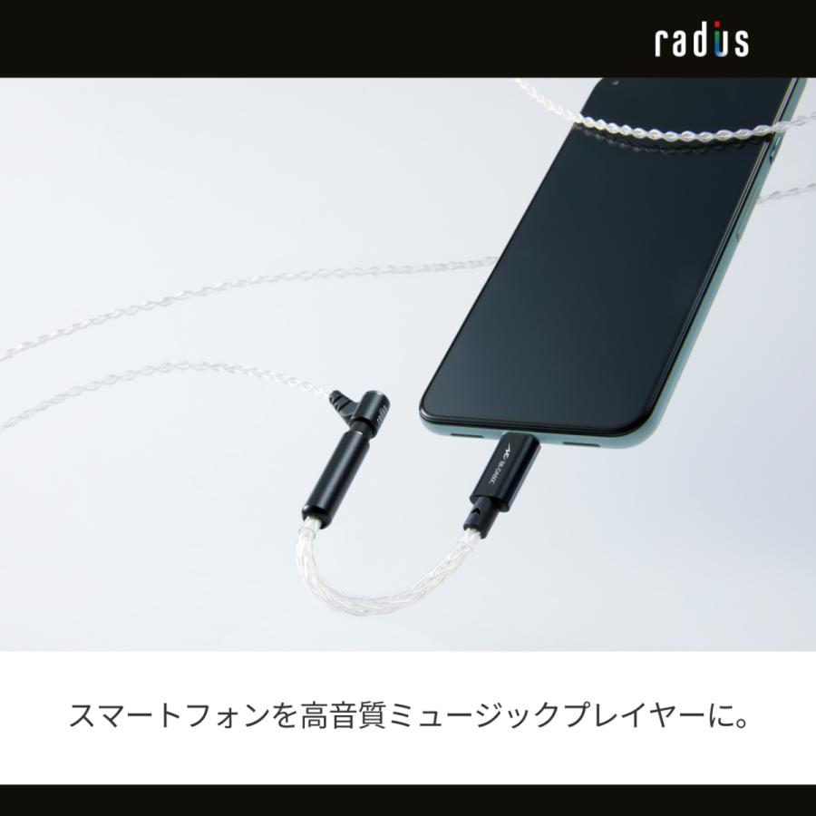 radius ラディウス RK-DA60CK ヘッドホンアンプ USB-C接続 USB-C