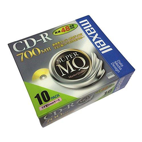 maxell データ用 CD-R 700MB 48倍速対応 10枚 5mmケース入 CDR700S