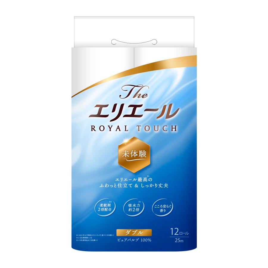 エリエール トイレットペーパー The エリエール 25ｍ×12ロール ダブル パルプ100％ こころ安らぐ香り（Yahoo!・Raffine）