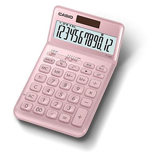 カシオ スタイリッシュ電卓 ライトピンク 12桁 ジャストタイプ JF-S200