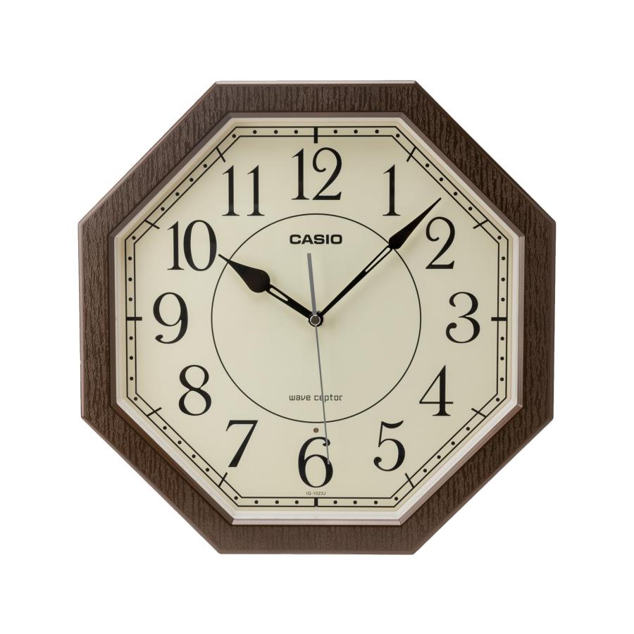 CASIO(カシオ) 壁掛け時計 電波時計 直径32.5cm 木目調 ステップ秒針