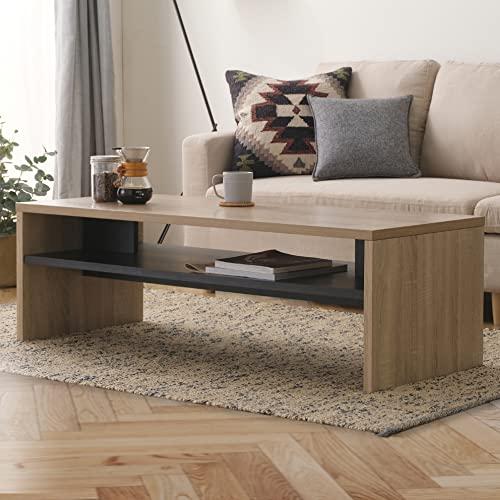 アイリスオーヤマ 伸縮センターテーブル W100-180 ウォールナット