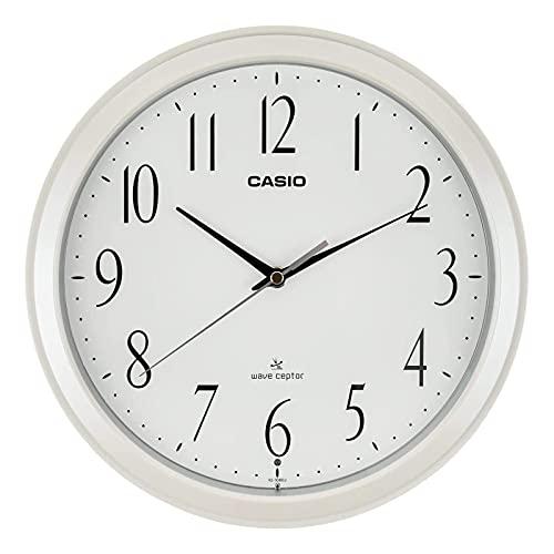 CASIO(カシオ) 掛け時計 電波 ホワイト 直径26.8cm アナログ 夜間秒針停止 IQ-1060J-7JF（Yahoo!・Raffine）