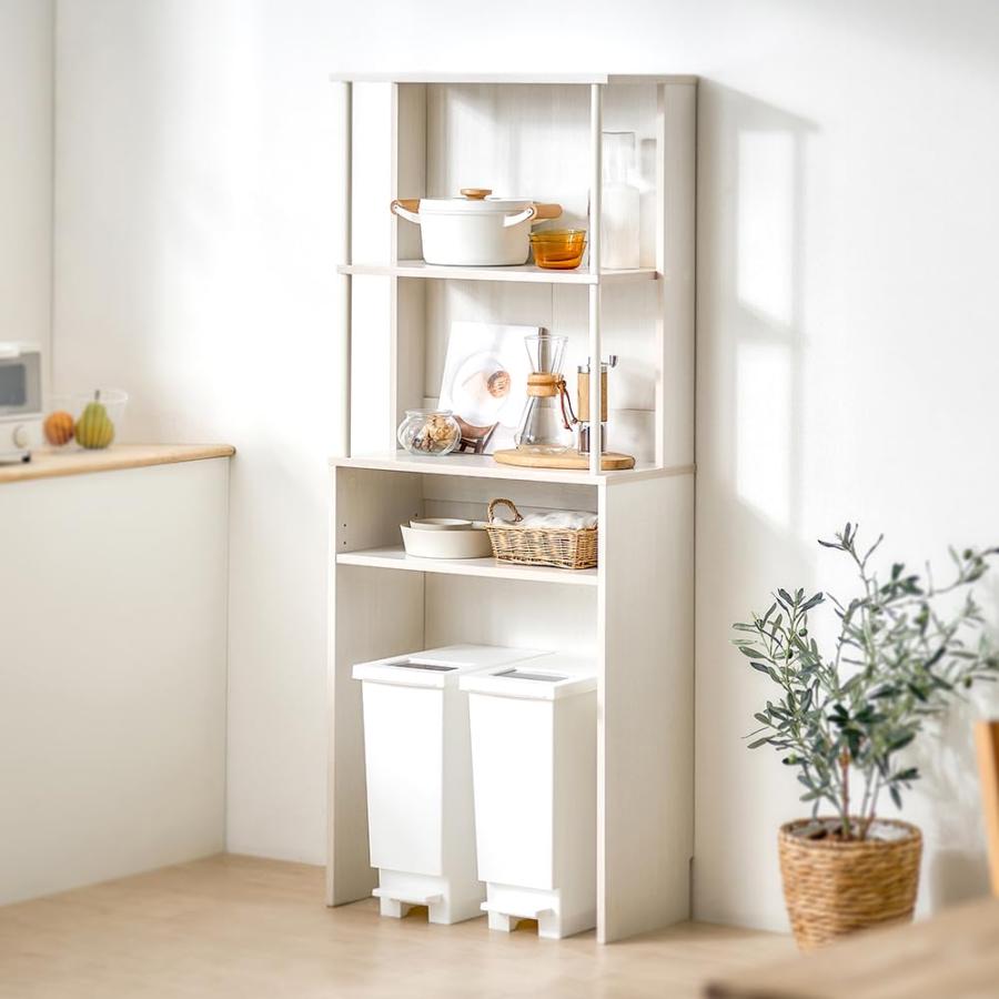 【特価商品】アイリスオーヤマゴミ箱上 収納 キッチン収納 レンジ台 キッチンラッ アイリスオーヤマ ゴミ箱上ラック ゴミ箱 上収納 収納 キッチン収納