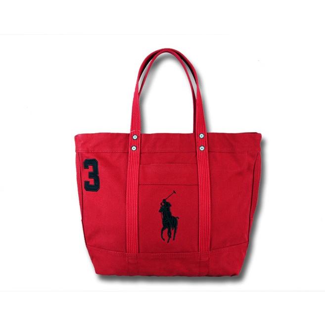 Polo Ralph Lauren レッド トートバッグ ポロ・ラルフローレン Polo Ralph Lauren Tote Bag ジップ トート