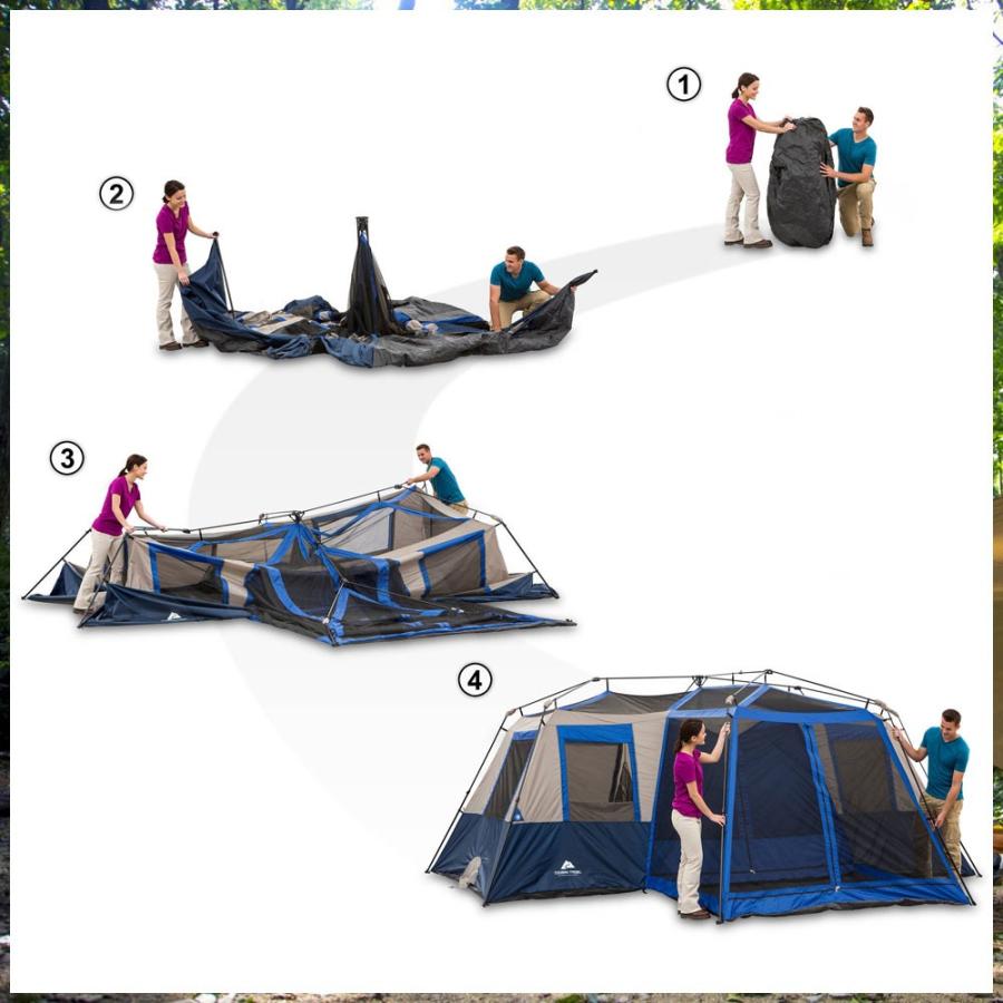 オザークトレイル 3ルーム 12人用 大型テント OZARK TRAIL - 通販