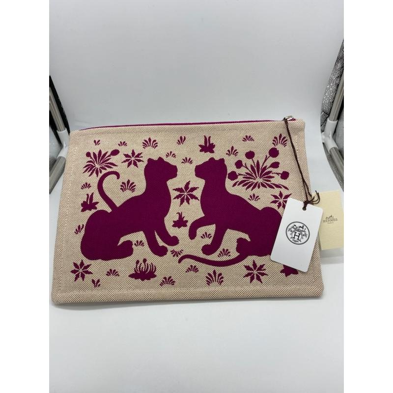 HERMES（エルメス） 【HERMES】 キャンバス フラット ポーチ