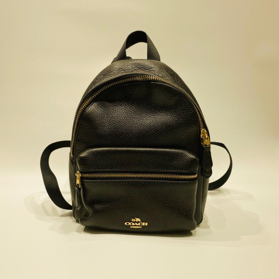 【COACH】コーチ レザー ミニリュック Wポケット ブラック　リュックサック　F386263 : t000143 : ラフテルショップ - 通販  - Yahoo!ショッピング