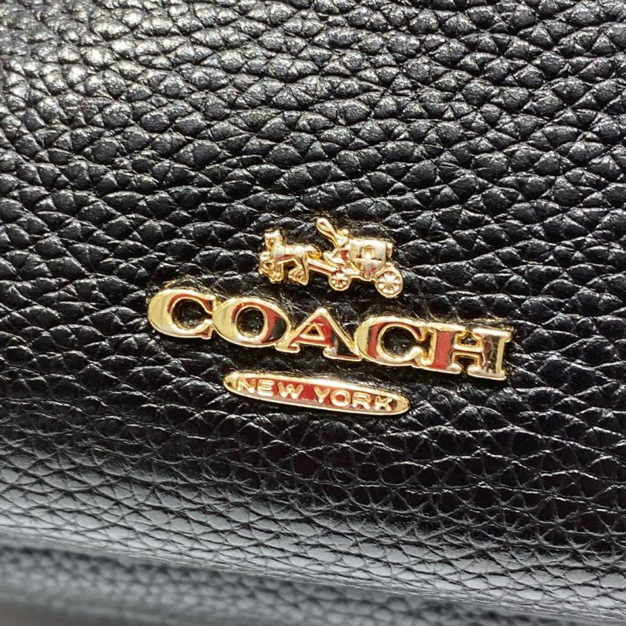 COACH 【COACH】コーチ レザー ミニリュック Wポケット ブラック COACH 【COACH】コーチ レザー ミニリュック Wポケット ブラック
