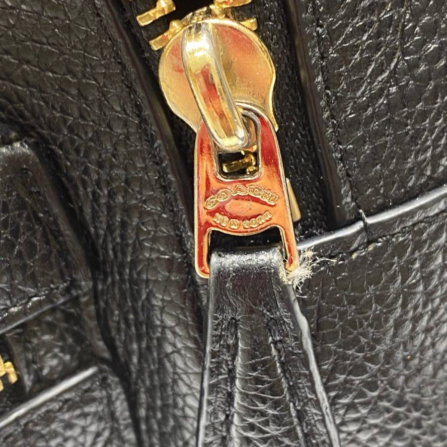 COACH 【COACH】コーチ レザー ミニリュック Wポケット ブラック COACH 【COACH】コーチ レザー ミニリュック Wポケット ブラック